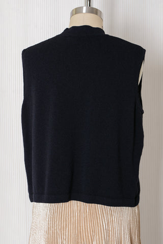St. John Crop Mock Neck Tank