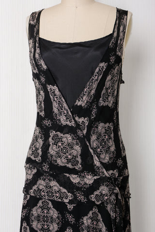 Silk Chiffon Bias Dropwaist Dress