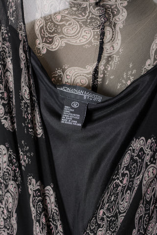 Silk Chiffon Bias Dropwaist Dress