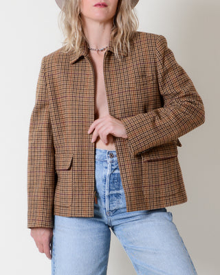 Ralph Lauren Houndstooth Wool Blazer