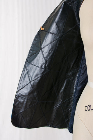 Patchwork Suede Montgomery Ward Vest