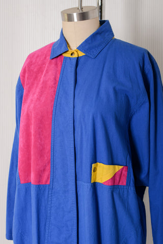 Royal Dolman Sleeve Ultra Suede Cotton Duster