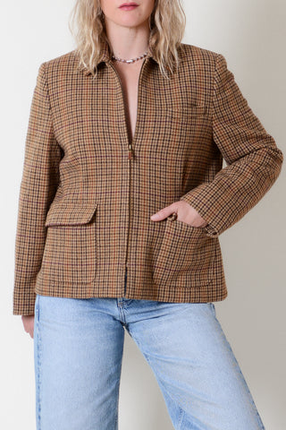 Ralph Lauren Houndstooth Wool Blazer