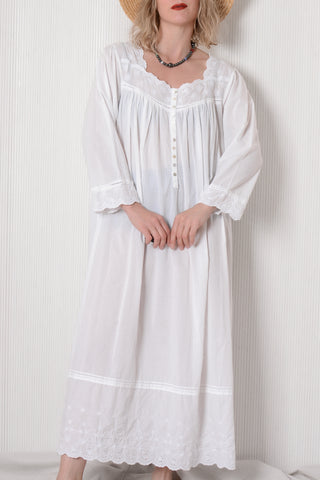 Cottage Ivory Cotton Maxi Dress