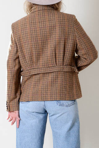 Ralph Lauren Houndstooth Wool Blazer