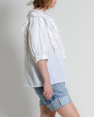 Darling Ruffle Eyelet Puff Sleeve Top