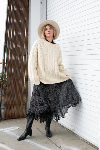 Irish Wool Fisherman Wool Sweater