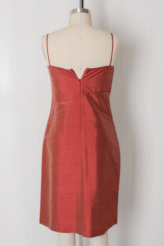 Iridescent Silk Shantung Dress