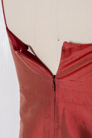 Iridescent Silk Shantung Dress