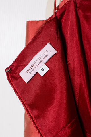 Iridescent Silk Shantung Dress