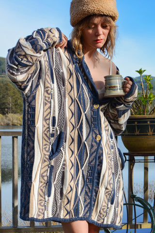 Badass Coogi-style Textured Sweater