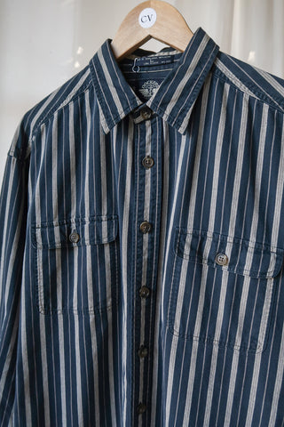 Dockers Navy Stripe Cotton Shirt