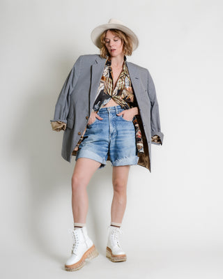 Art-to-Wear Vessel Silk Collar Shirt