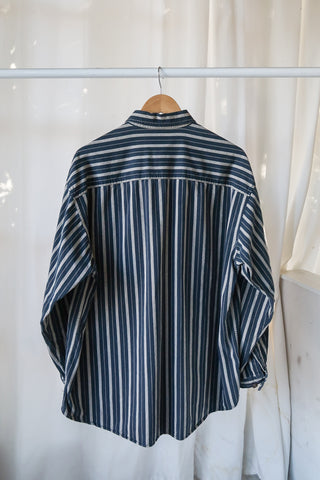 Dockers Navy Stripe Cotton Shirt