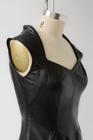 Sassy Firenze Buttery Leather Dress