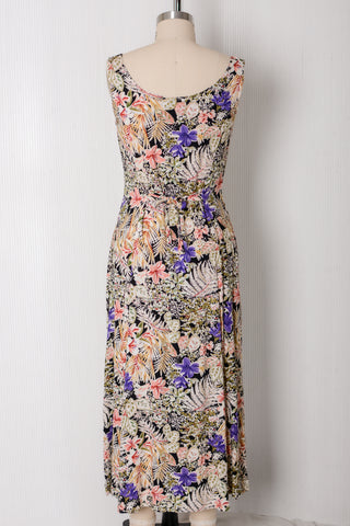 Bobbie Bee Lush Floral Button Front Maxi