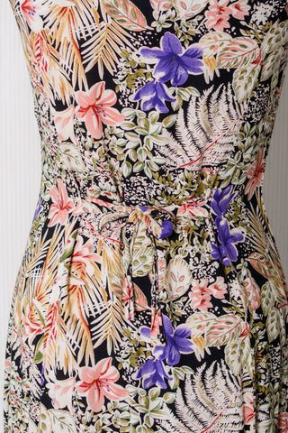 Bobbie Bee Lush Floral Button Front Maxi
