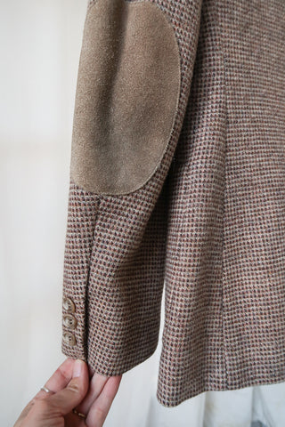 Mauve Tweed Wool Blazer