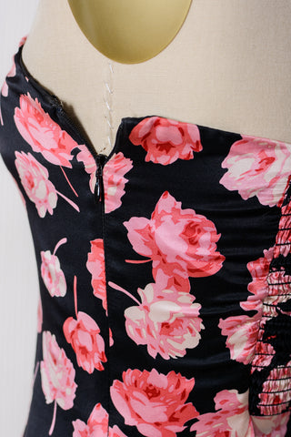 Betsey Johnson Silk Strapless Corset Dress