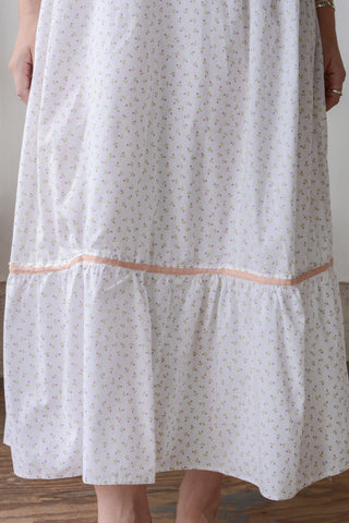 Precious Ditsy Floral Antique Crochet Dress