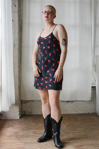 Love and Kisses Silk Bias Slip Dress