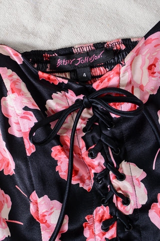 Betsey Johnson Silk Strapless Corset Dress
