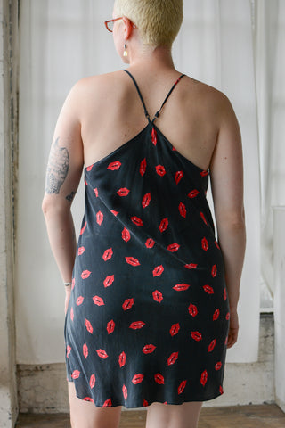 Love and Kisses Silk Bias Slip Dress