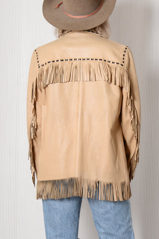 Yellow Buckskin Fringe Jacket ~ As Is