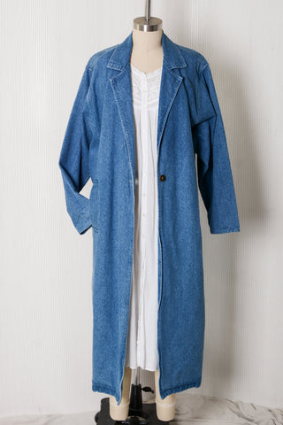 Classic Denim Duster Jacket