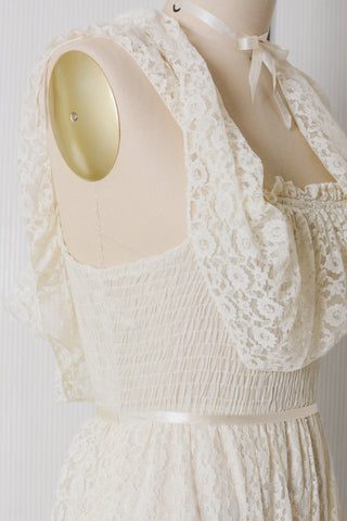Cream Lace Candy Jones Maxi Dress