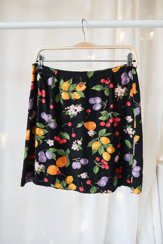 Express Fruit & Flowers Mini Skirt ~ 30W