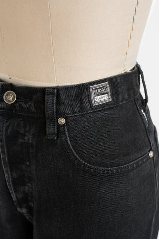 Versace Jeans Couture Hi Rise Black Jeans ~ 30W