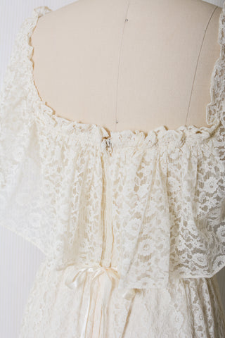 Cream Lace Candy Jones Maxi Dress