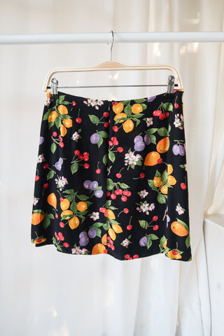 Express Fruit & Flowers Mini Skirt ~ 30W