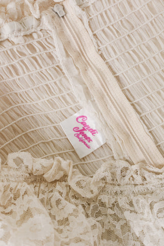 Cream Lace Candy Jones Maxi Dress