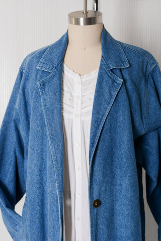 Classic Denim Duster Jacket