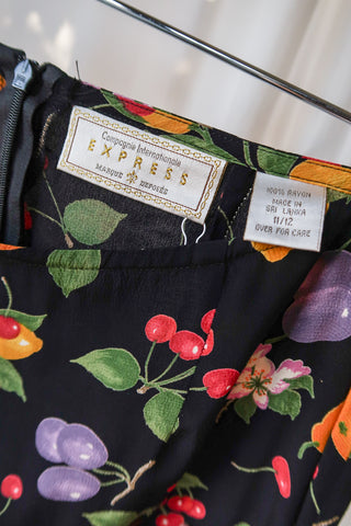 Express Fruit & Flowers Mini Skirt ~ 30W