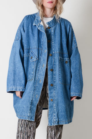 Rad Boxy Multi-Pocket Denim Jacket