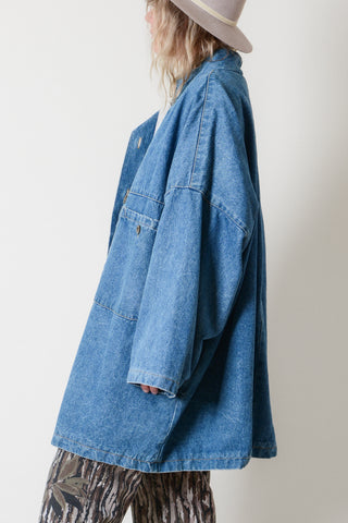 Rad Boxy Multi-Pocket Denim Jacket