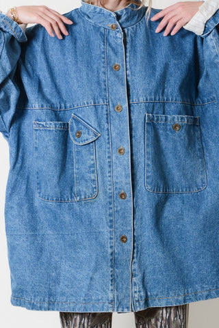 Rad Boxy Multi-Pocket Denim Jacket