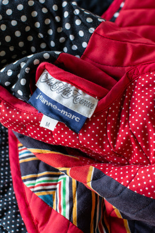 Jeanne Marc for Saks Reversible Quilted Apron Top