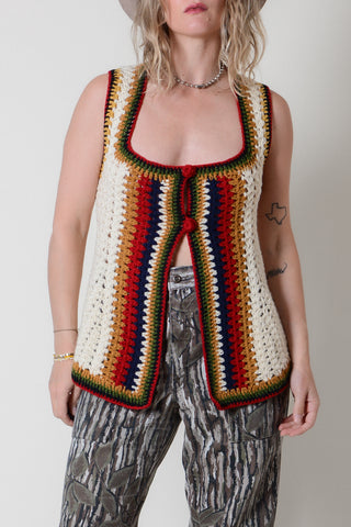 Handknit Penny Lane Crochet Top