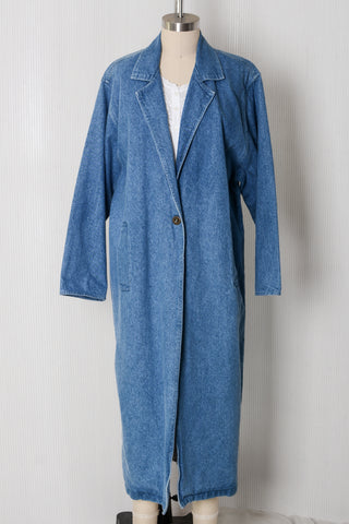 Classic Denim Duster Jacket