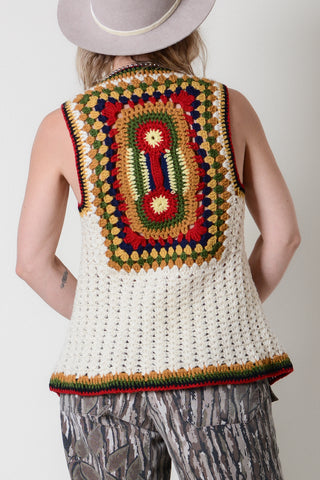 Handknit Penny Lane Crochet Top