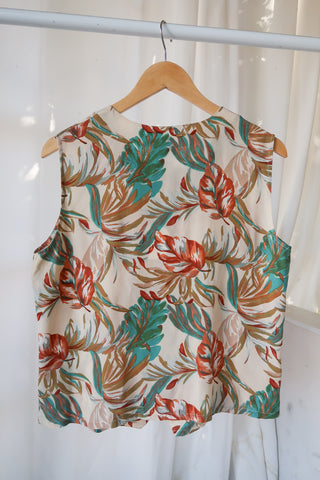 Tess Silk Floral Shell Tank