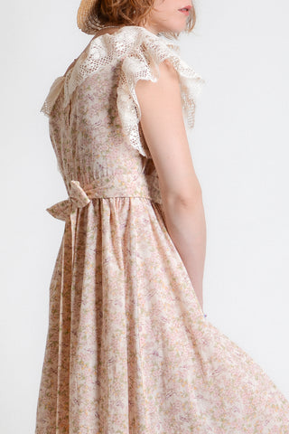 Homemade Cherry Blossom Lace Maxi