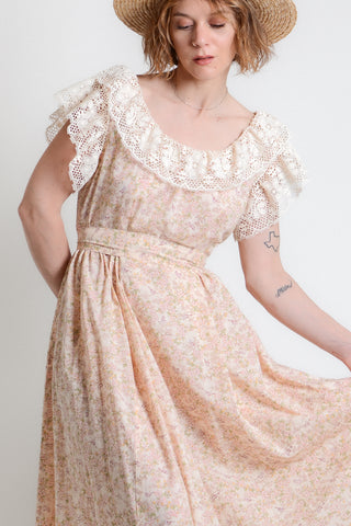 Homemade Cherry Blossom Lace Maxi