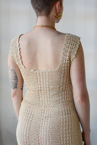 Gorgeous Antique Crochet Bodycon Dress