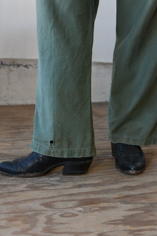 OG-107 Olive Military Cotton Pants ~ 33W