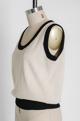 St. John Two Tone Shell Tank